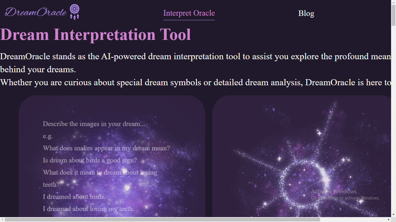 DreamOracle 1 DreamOracle