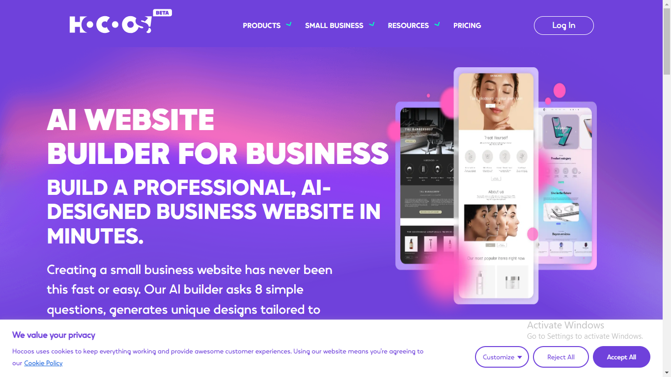 Hocoos AI Website Builder