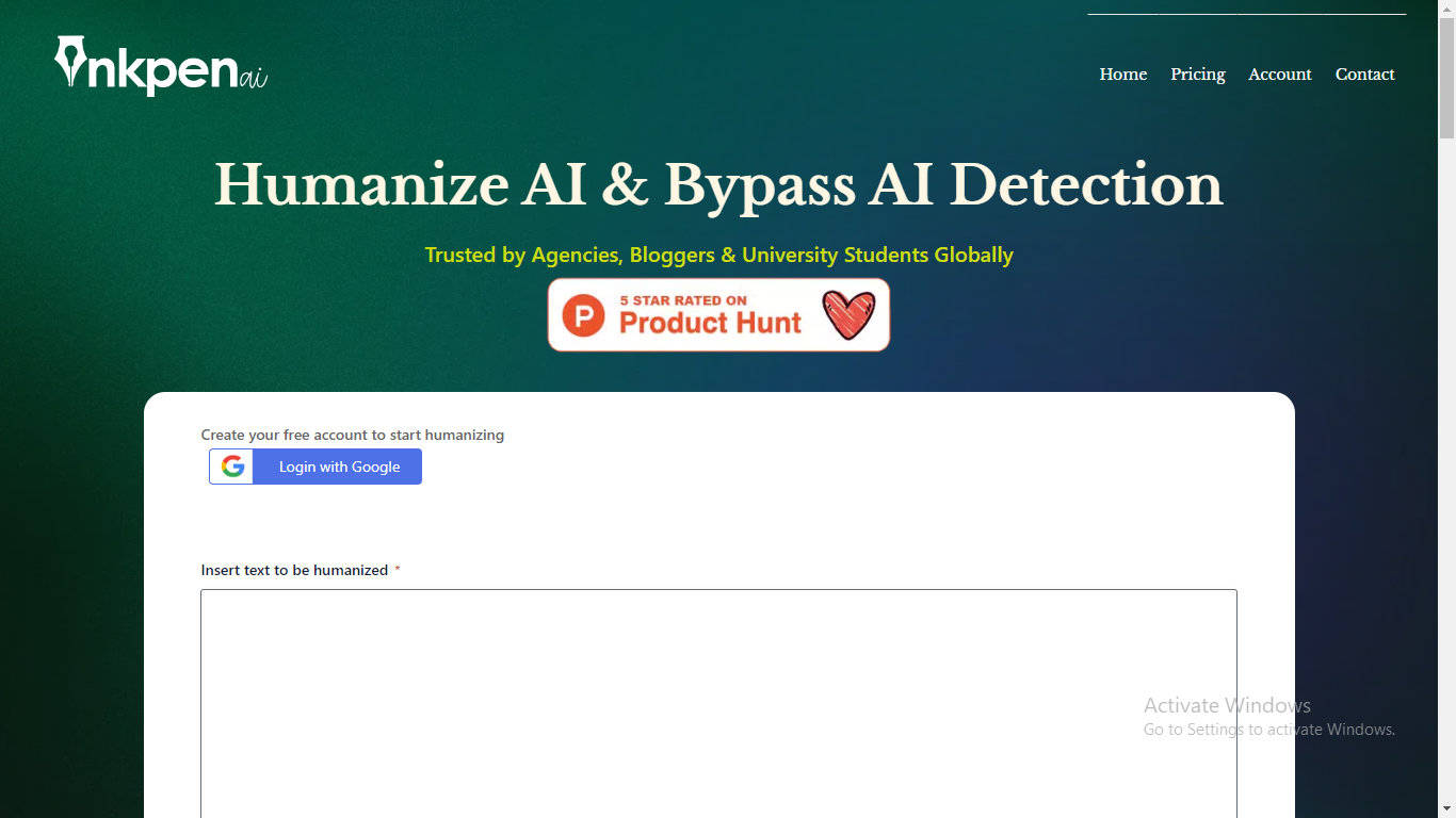 Inkpen AI Text Humanizer