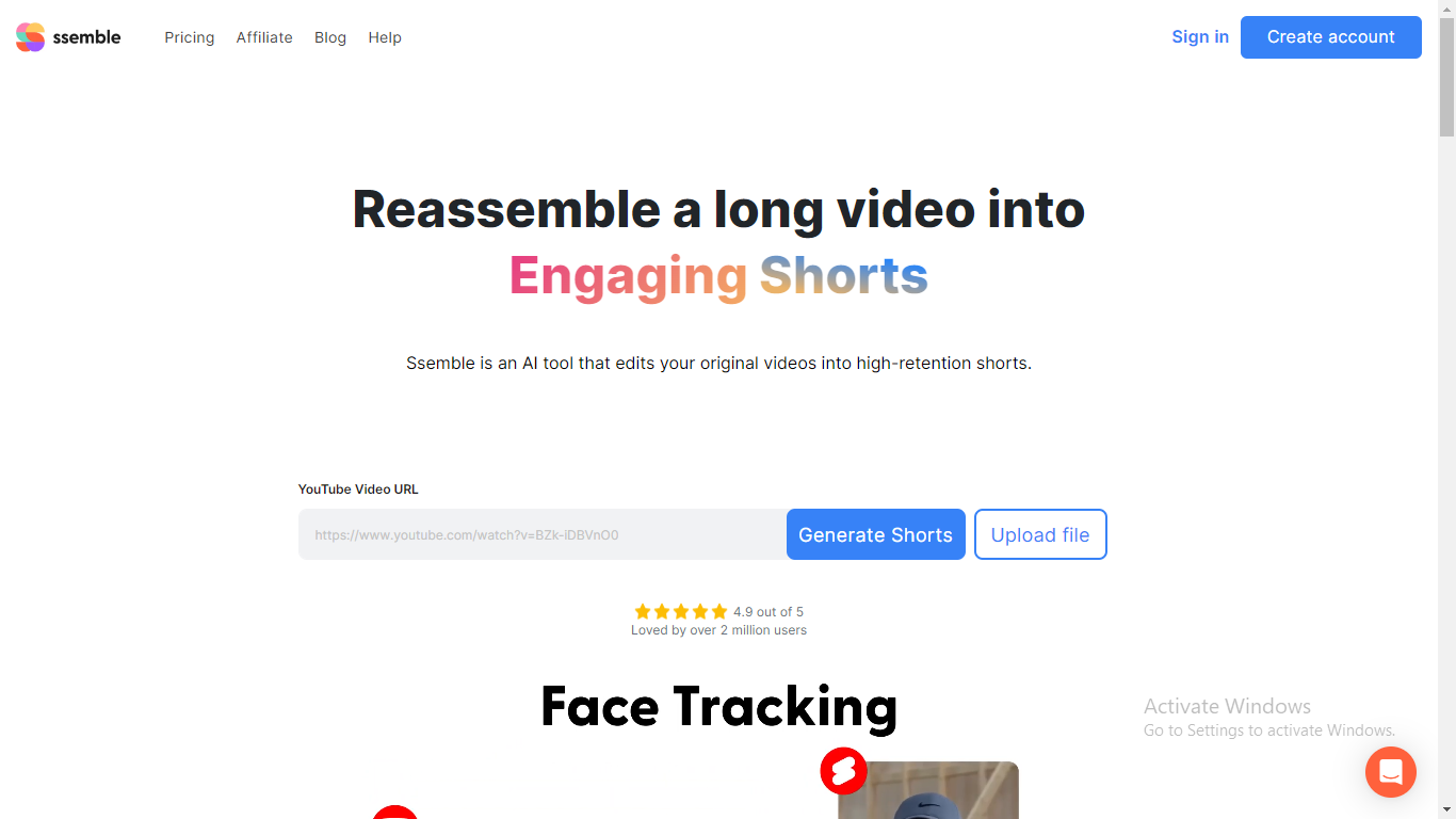 Ssemble YouTube Shorts Maker