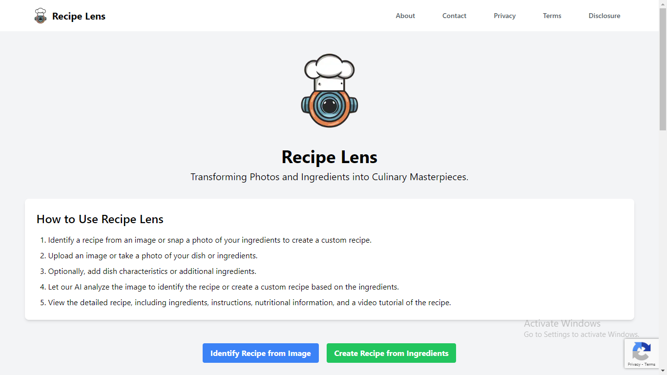 Recipe Lens 1 recipe 1